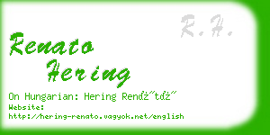 renato hering business card